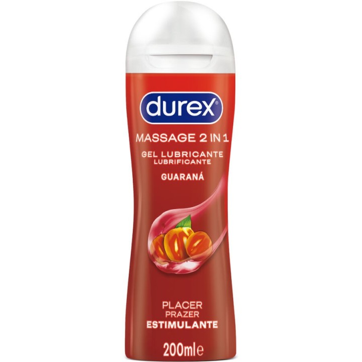 DUREX - GUARANA STIMULATING MASSAGE LUBRICANT GEL 200 ML - D-194245 - Teknashop Ltd