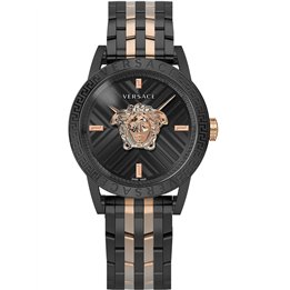 VERSACE Mod. V-CODE RESTYLING - BLACK / ROSE GOLD - WW.VESN00622 - Teknashop Ltd