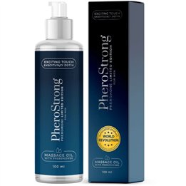 PHEROSTRONG - MASSAGE OIL LIMITED EDITION FOR MEN 100 ML - D-240080 - Teknashop Ltd