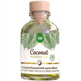 INTT - VEGAN MASSAGE GEL WITH COCONUT FLAVOR AND HEATING EFFECT - D-234931 - Teknashop Ltd