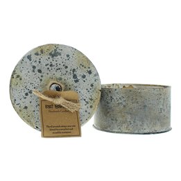 Bali Mantra, Victorian Tin Round Peach Grapefruit, Scented Candle, 280 g - Teknashop Ltd