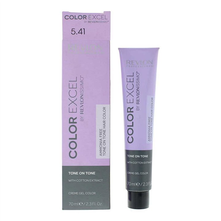 Revlon, Color Excel, Semi-Permanent Hair Dye, 5.41 Light Chesnut Ash Brown, 70 ml - Teknashop Ltd