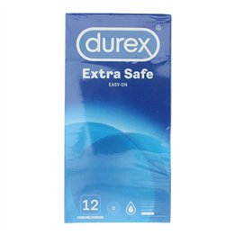 Set, Durex, Extra Safe, Male Condoms, Regular Fit, Latex, 12 pcs - Teknashop Ltd