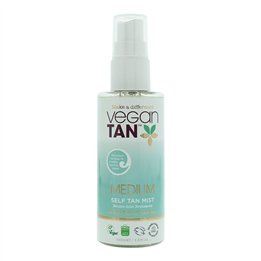 Vegan Tan, Medium, Tanning, Self-Tanning Mist, For Face & Neck, 100 ml - Teknashop Ltd