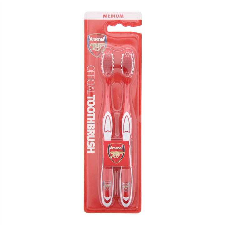 Set Duo, Epl, Arsenal, Toothbrush, Red, 2 pcs - Teknashop Ltd