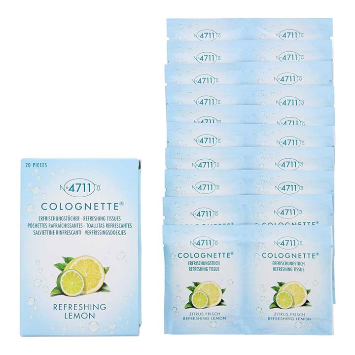Set, 4711, Colognette, Cleansing Wipes, 20 pcs - Teknashop Ltd