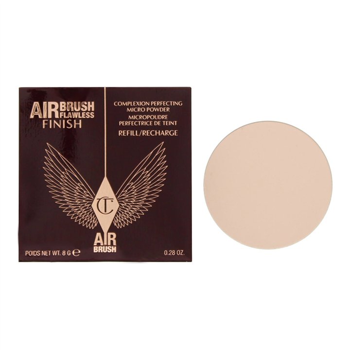 Charlotte Tilbury, Airbrush Flawless, Flawless Finish, Compact Powder, 1, Fair, Refill, 8 g - Teknashop Ltd