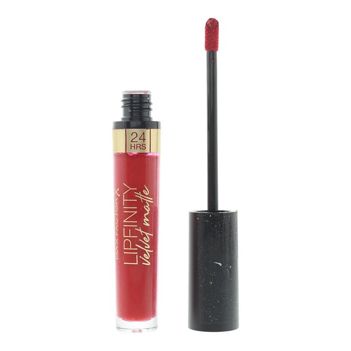 Max Factor, Lipfinity Velvet Matte, Liquid Lipstick, 025 Red Luxury, 3.5 ml - Teknashop Ltd