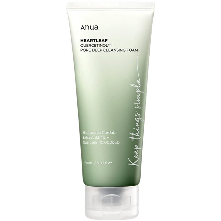 Anua, Heartleaf Quercetinol, Pore Cleansing, Cleansing Foam, 150 ml - Teknashop Ltd