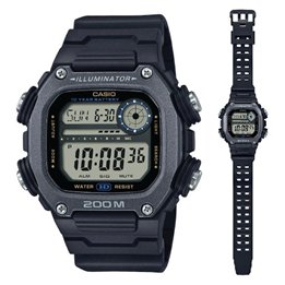 CASIO SPORT Mod. ILLUMINATOR DIVER 200M, 10 YEARS BATTERY - XL STRAP - BLACK - WW.DW-291HX-1AVDF - Teknashop Ltd