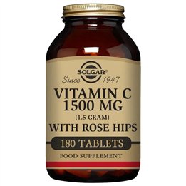 Solgar Vitamin C 1500mg 180 Tablets - unisex - Teknashop Ltd