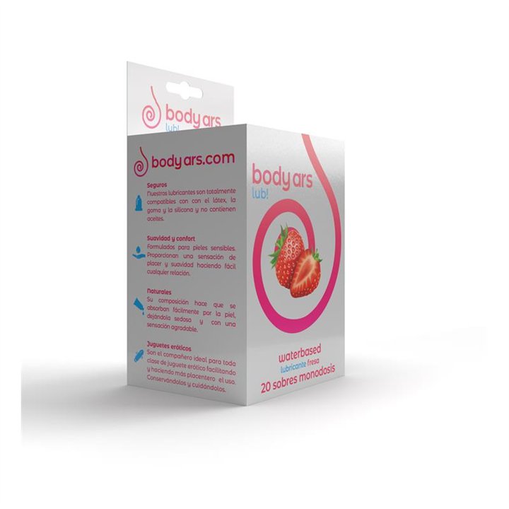 Single-dose Water-Based Lubricant Gel Acid Strawberry 20 x 4 ml - GSF20 - Teknashop Ltd