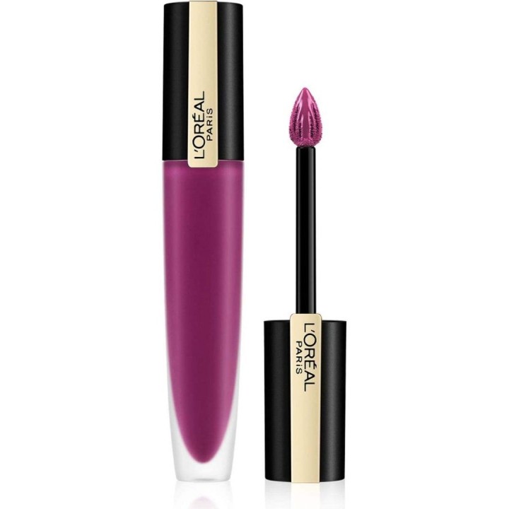 L'Oreal Paris, Rouge Signature, Matte, Liquid Lipstick, 104, I Rebel, 7 ml - Teknashop Ltd