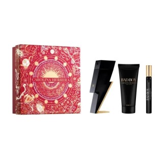 Carolina Herrera Bad Boy Eau De Toilette Spray 100ml Set 3 Pieces 2023 - unisex - Teknashop Ltd