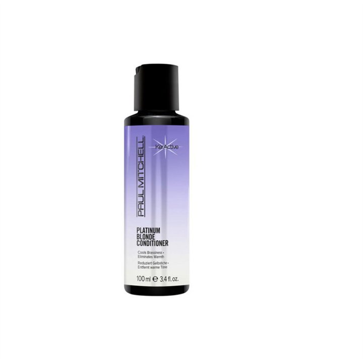 Paul Mitchell, Blonde Platinum Blonde, Paraben-Free, Hair Conditioner, Cools Brassiness, 100 ml - Teknashop Ltd