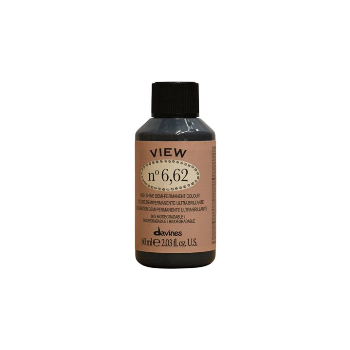 Davines, View, Demi-Permanent Hair Dye, 6.62 , 60 ml - Teknashop Ltd