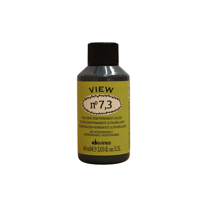 Davines, View, Demi-Permanent Hair Dye, 7.3 , 60 ml - Teknashop Ltd
