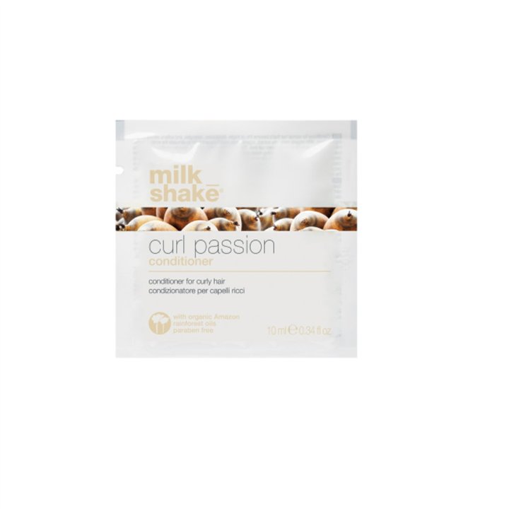Milk Shake, Curl Passion, Paraben-Free, Hair Conditioner, For Wave Definition, 10 ml - Teknashop Ltd