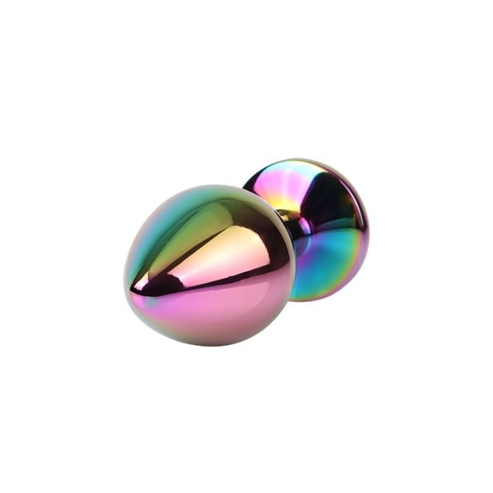 Rainbow Gem Multicolored Anal Plug with Jewel Size M - CN-941412269 - Teknashop Ltd