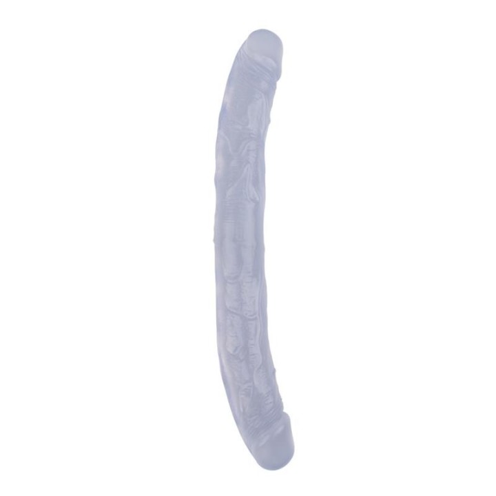 Double Dildo Hi-Rubber 12.8 Clear - CN-711926480 - Teknashop Ltd