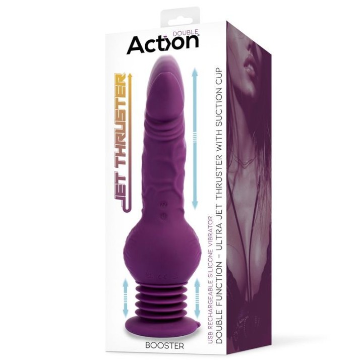 Booster Ultra Jet Thruster Vibrator with Powerfull Suction Cup - AC-503 - Teknashop Ltd