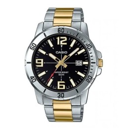 CASIO SPORT COLLECTION Mod. DIVER 50M TWO TONES - BLACK - WW.MTP-VD01SG-1BVUDF - Teknashop Ltd