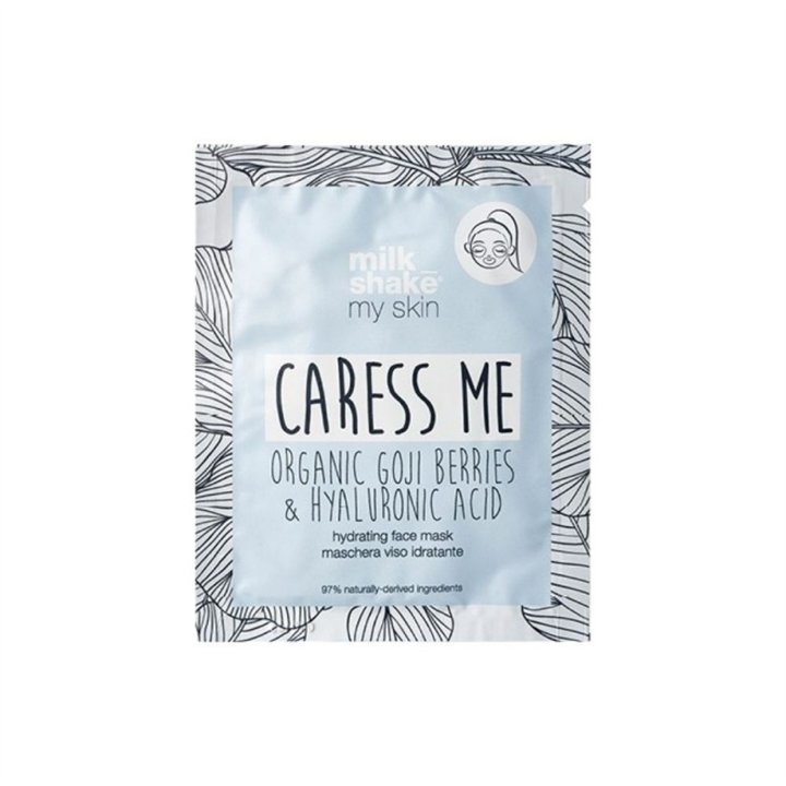 Set, Milk Shake, My Skin Caress Me, Hyaluronic Acid, Hydrating, Sheet Mask, For Face, Day, 6 pcs, 28 g - Teknashop Ltd
