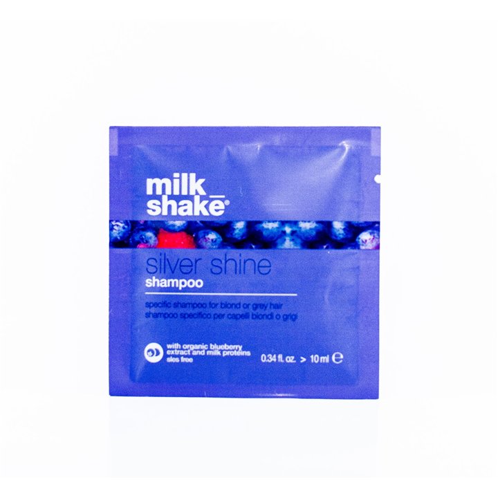 Milk Shake, Silver Shine, Hair Shampoo, For Neutralisation Of Yellow Tones, 10 ml - Teknashop Ltd