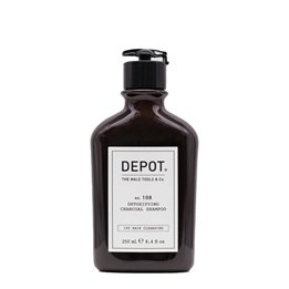 Depot, 100 Hair Cleansing No. 105, Charcoal, Hair Shampoo, For Detoxing, 250 ml - Teknashop Ltd