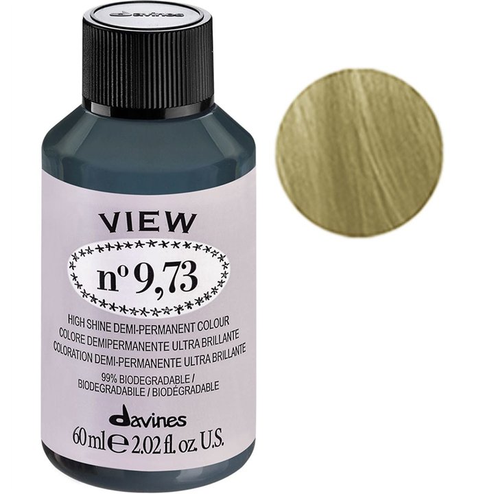 Davines, View, Demi-Permanent Hair Dye, 9.73 , 60 ml - Teknashop Ltd