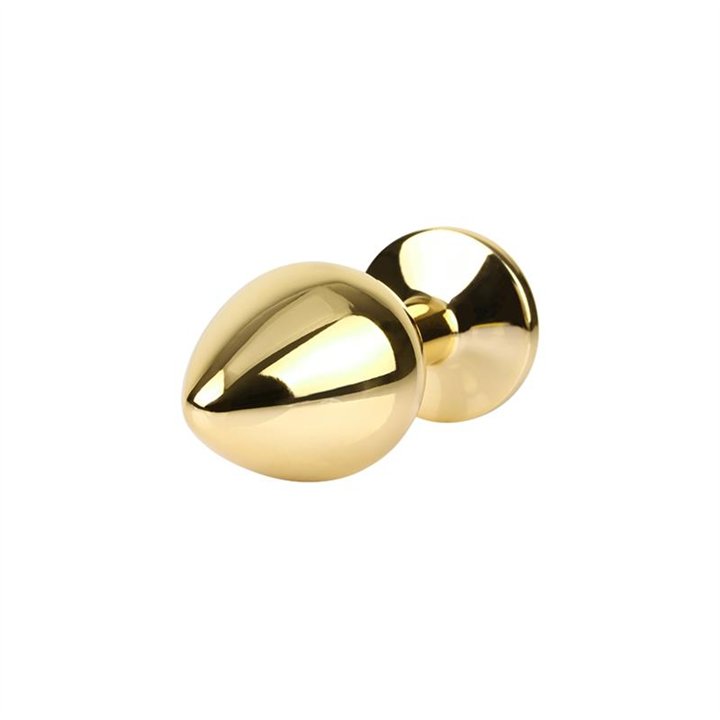 Rosy Gem Golden Anal Plug with Jewel Size M - CN-941412266 - Teknashop Ltd
