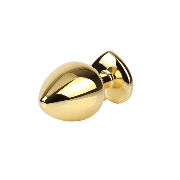 Rosy Heart Golden Anal Plug with Jewel Size M - CN-941412276 - Teknashop Ltd