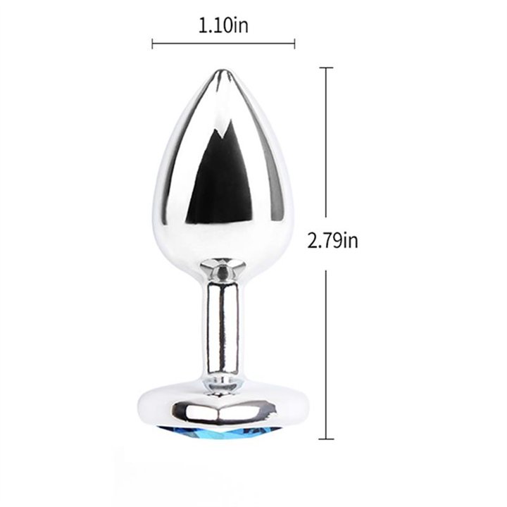 Anal Plug with Heart Gem - CN-731496322 - Teknashop Ltd