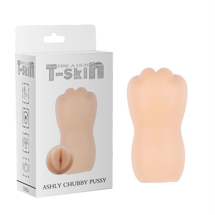 Masturbator Ashly Chubby Vagina T-Skin 13.3 cm Flesh - CN-102633245 - Teknashop Ltd