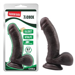 Dildo Dual Density Fashion Dude 17.5 x 4 cm Brown - CN-711786383 - Teknashop Ltd