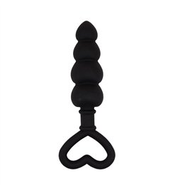 Beaded Luv Probe 15.6 x 3.4 cm Silicone Black - CN-511480997 - Teknashop Ltd