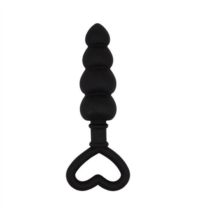 Beaded Luv Probe 15.6 x 3.4 cm Silicone Black - CN-511480997 - Teknashop Ltd