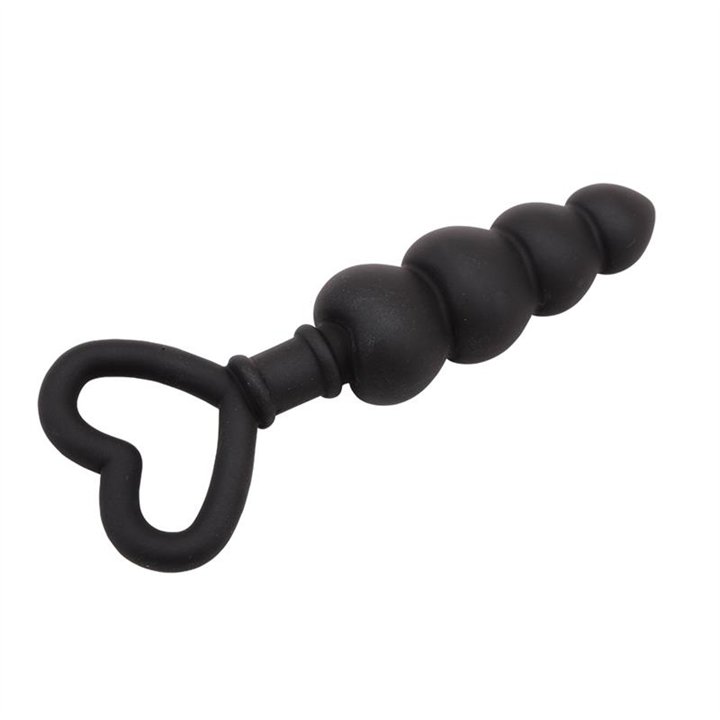 Beaded Luv Probe 15.6 x 3.4 cm Silicone Black - CN-511480997 - Teknashop Ltd