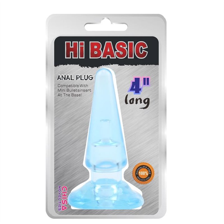 SASSY Anal Plug-Blue 10,4 x 3,2cm - CN-331424162 - Teknashop Ltd