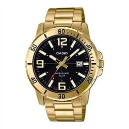 CASIO SPORT COLLECTION Mod. DIVER 50M GOLD - BLACK - WW.MTP-VD01G-1BVUDF - Teknashop Ltd