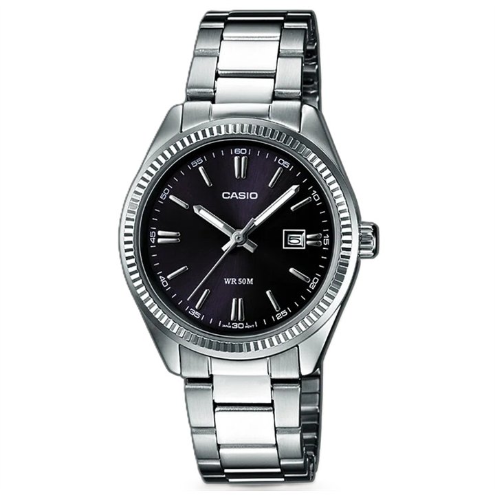 CASIO COLLECTION Mod. ONLY TIME LADY - BLACK - WW.LTP-V005D-1AUDF - Teknashop Ltd