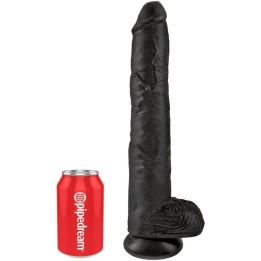 KING COCK - REALISTIC PENIS WITH BALLS 30.5 CM BLACK - D-236509 - Teknashop Ltd