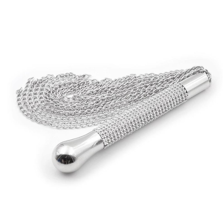 Flogger with Chain Tassel with Rhinestone Handle - 8436615000456 - Teknashop Ltd