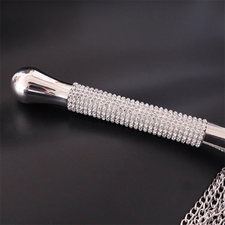 Flogger with Chain Tassel with Rhinestone Handle - 8436615000456 - Teknashop Ltd