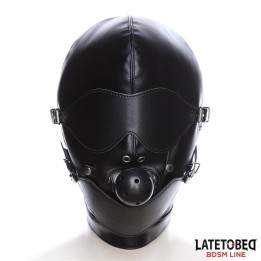 Slave Hood with Eye mask Breathable Gag Ball and Mouth Adjustable - 8436615001590 - Teknashop Ltd