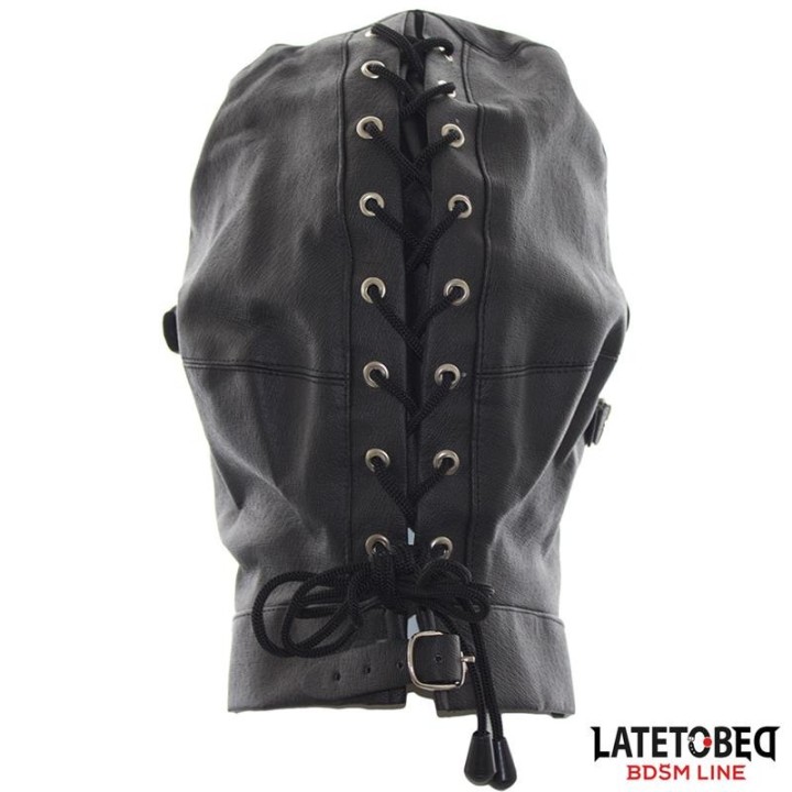 Slave Hood with Eye mask Breathable Gag Ball and Mouth Adjustable - 8436615001590 - Teknashop Ltd