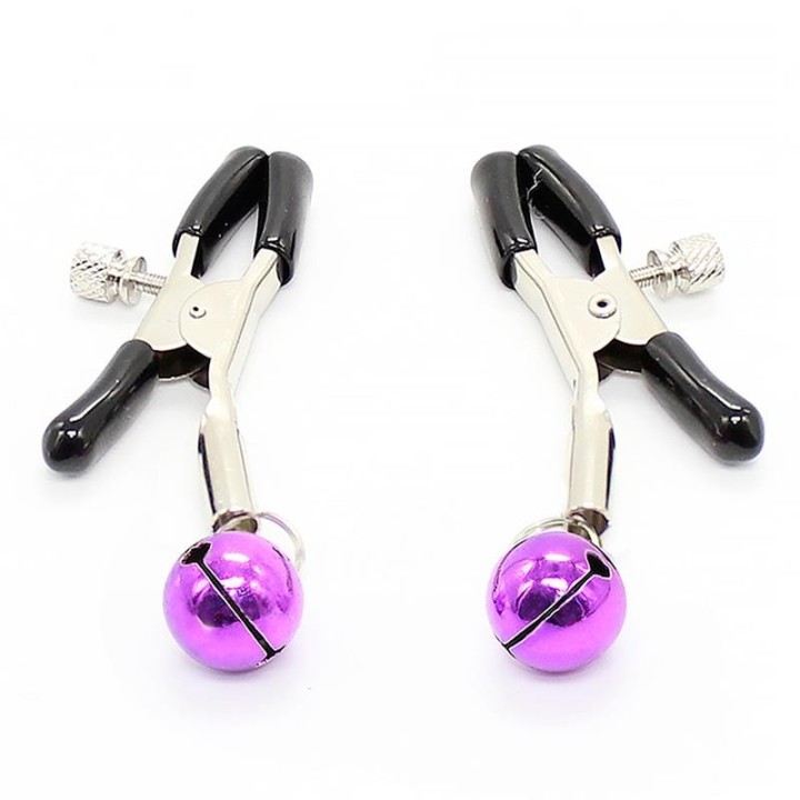Nipple Clamps with Purple Bell - 843658379641 - Teknashop Ltd