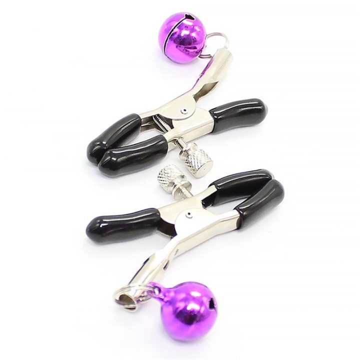 Nipple Clamps with Purple Bell - 843658379641 - Teknashop Ltd