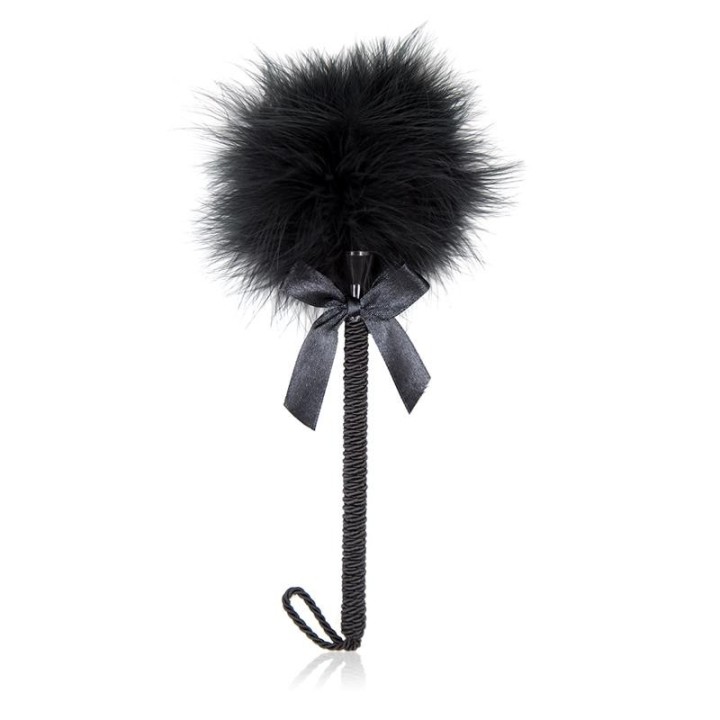 Feather Tickler with Bow 25 cm Black - 843658379371 - Teknashop Ltd