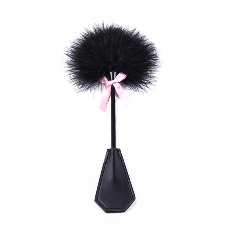 Feather Tickler and Paddle 2 in 1 29 cm Black - 843658379375 - Teknashop Ltd